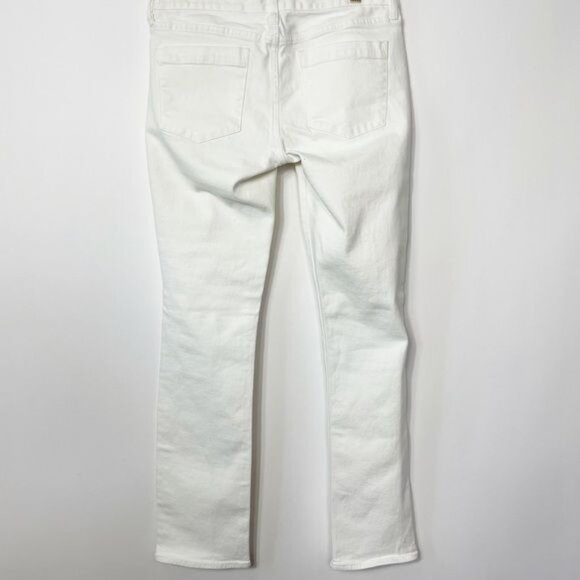 J. Crew Matchstick White Straight-Leg Jeans Classic Fit Cotton Blend Denim Sz 30 - Picture 6 of 9